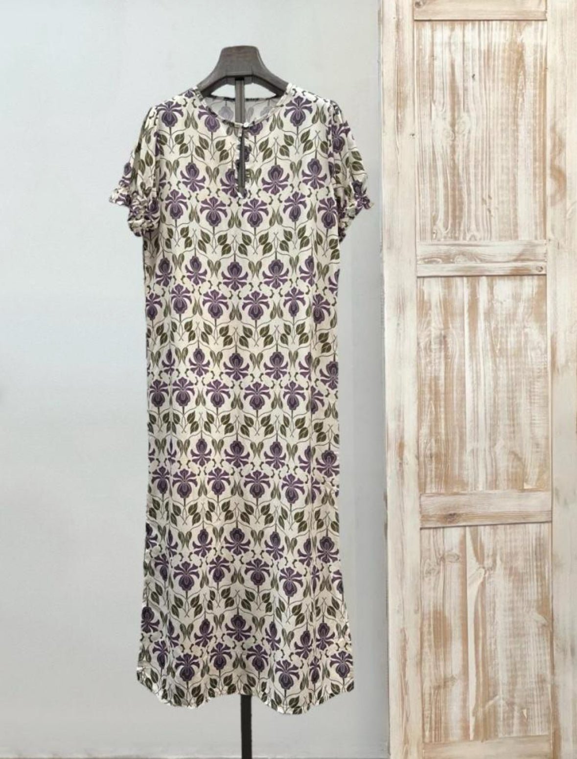 Vestido manga abullonada