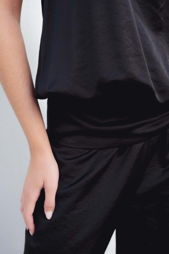 Pantalón bombacho satinado
