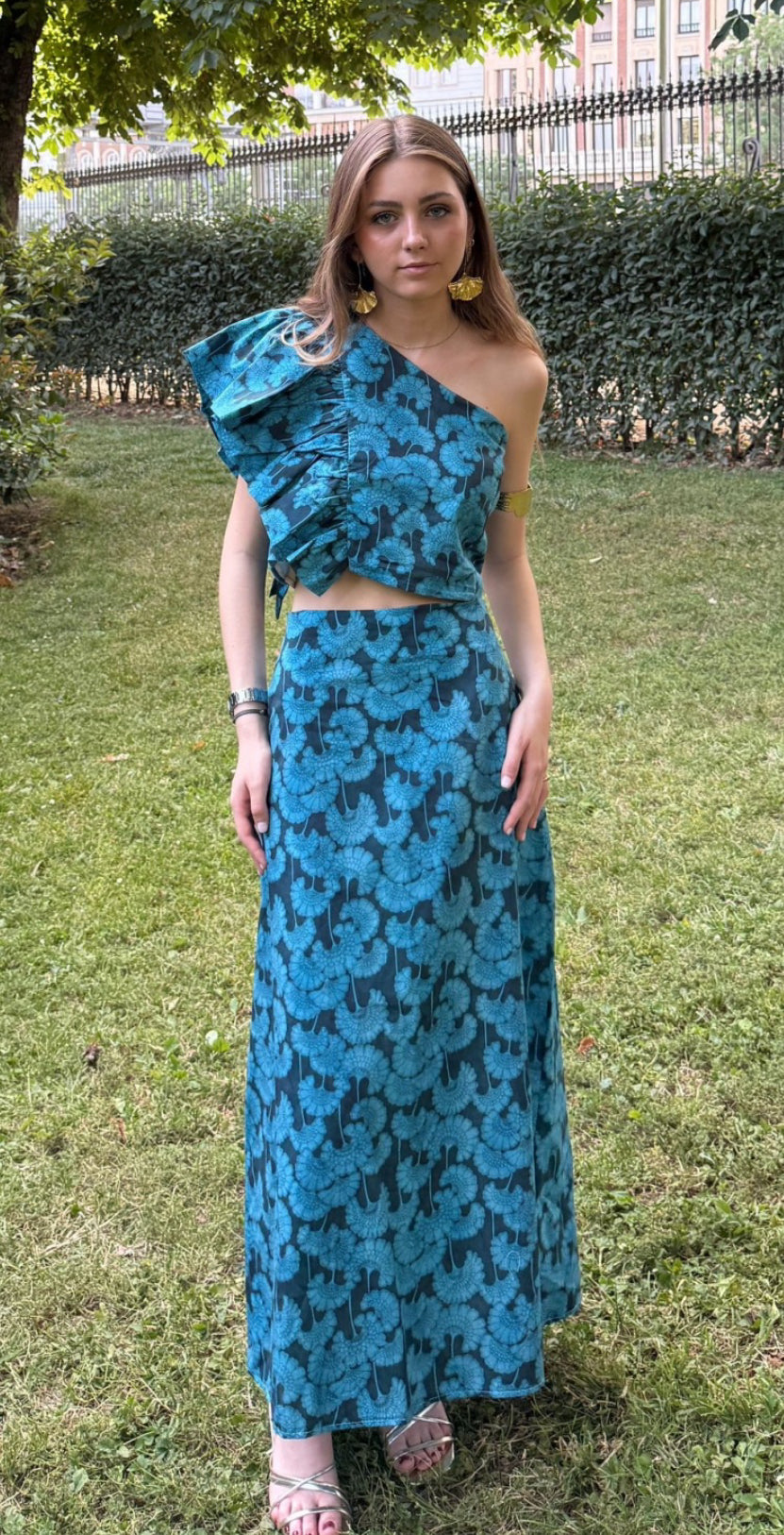 Falda flores