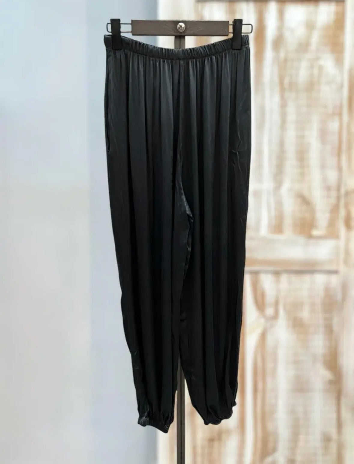 Pantalón bombacho satinado