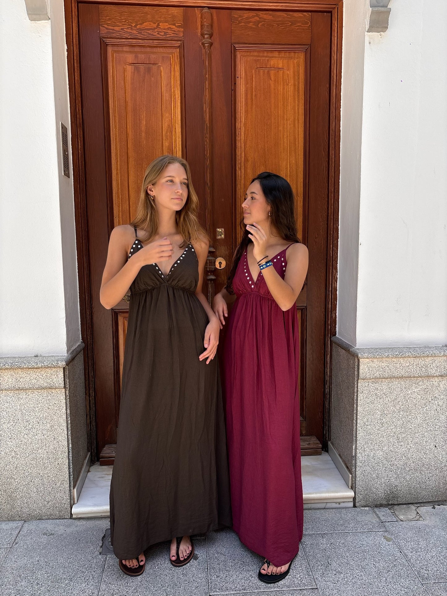 Vestido Angela tachas