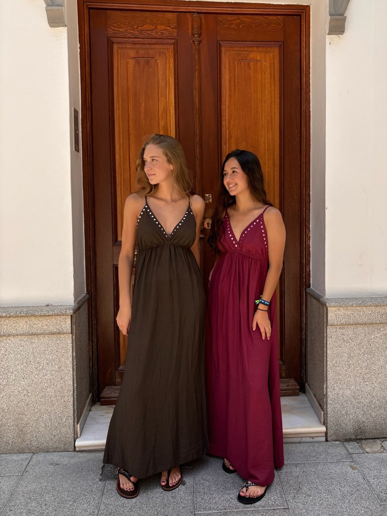 Vestido Angela tachas