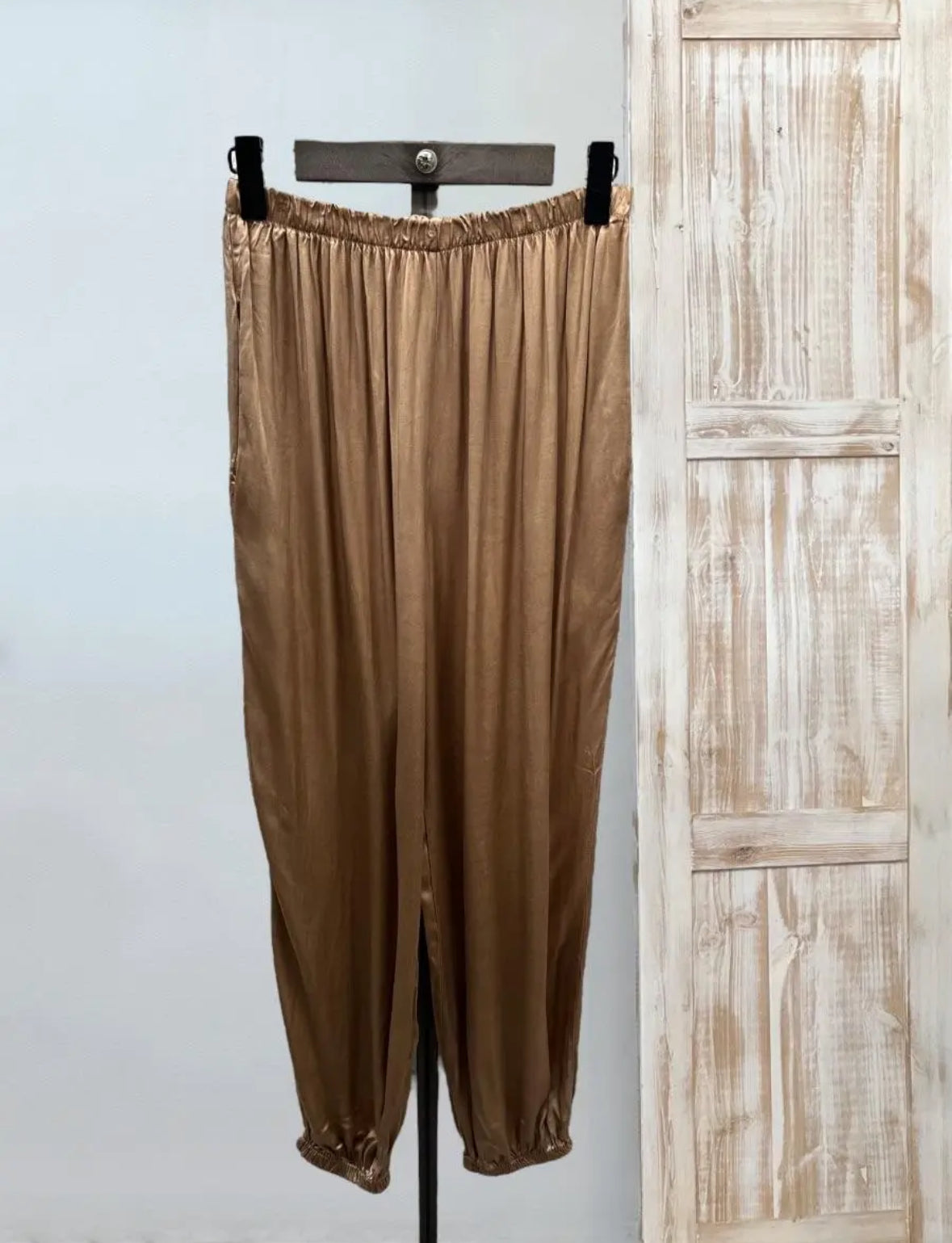 Pantalón bombacho satinado