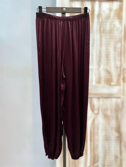 Pantalón bombacho satinado