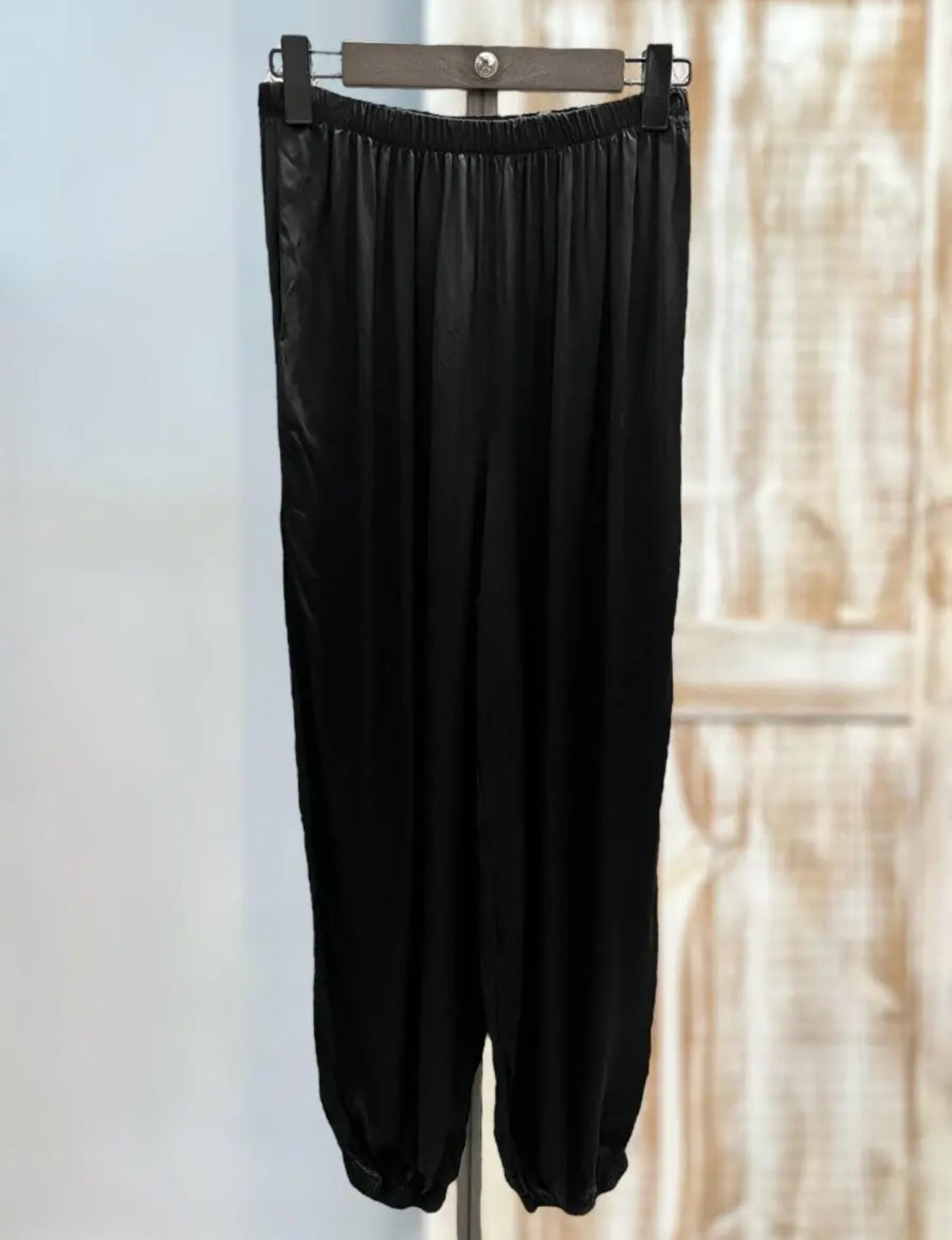Pantalón bombacho satinado