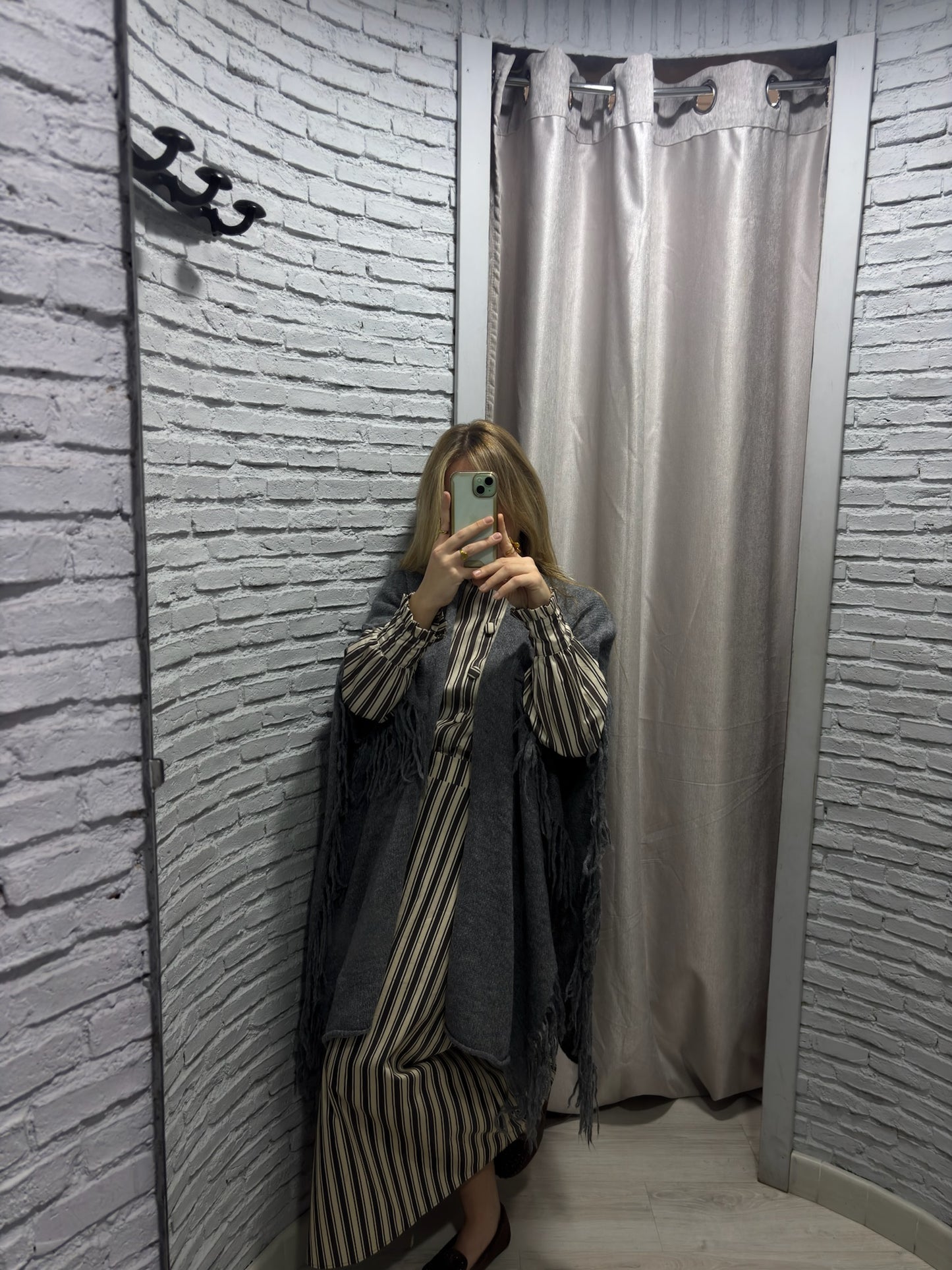 Poncho flecos