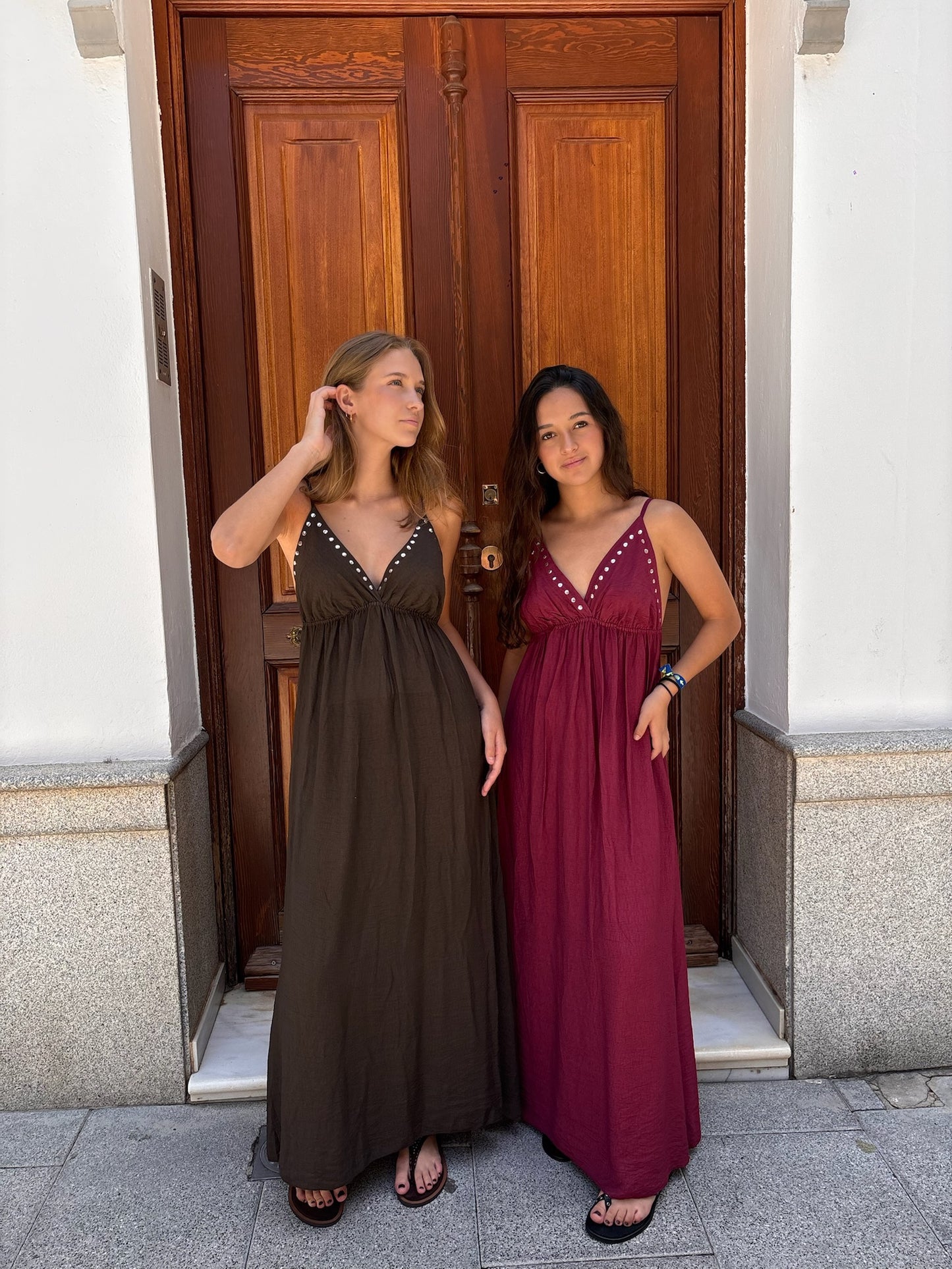 Vestido Angela tachas