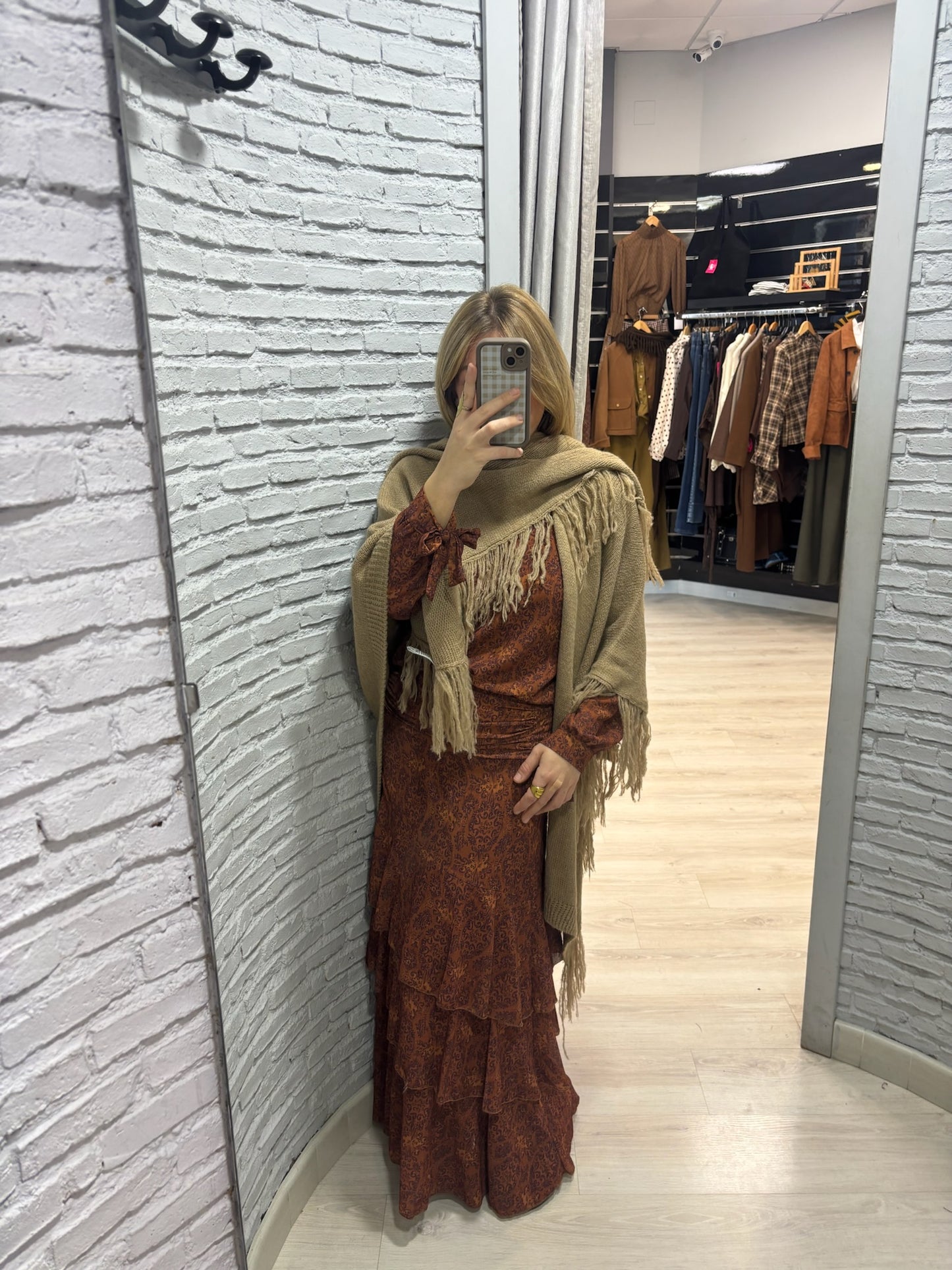 Poncho flecos