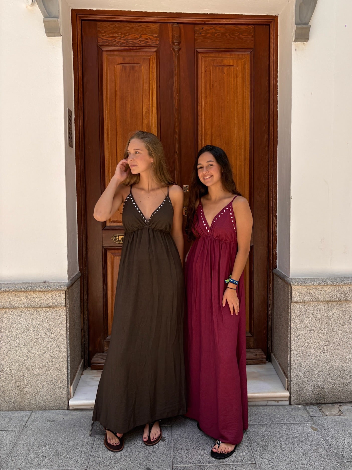 Vestido Angela tachas